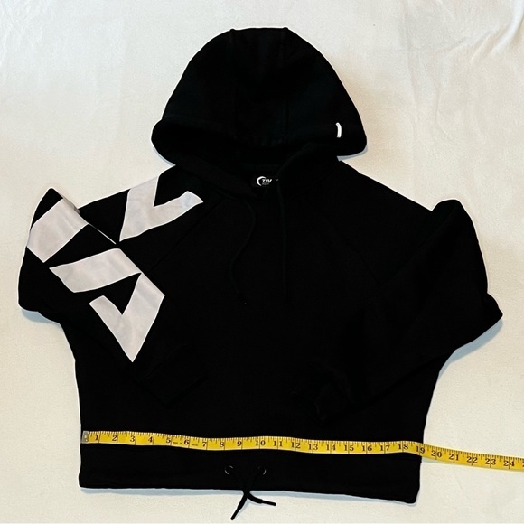 ZYIA Black cropped hoodie size S - Picture 6 of 10